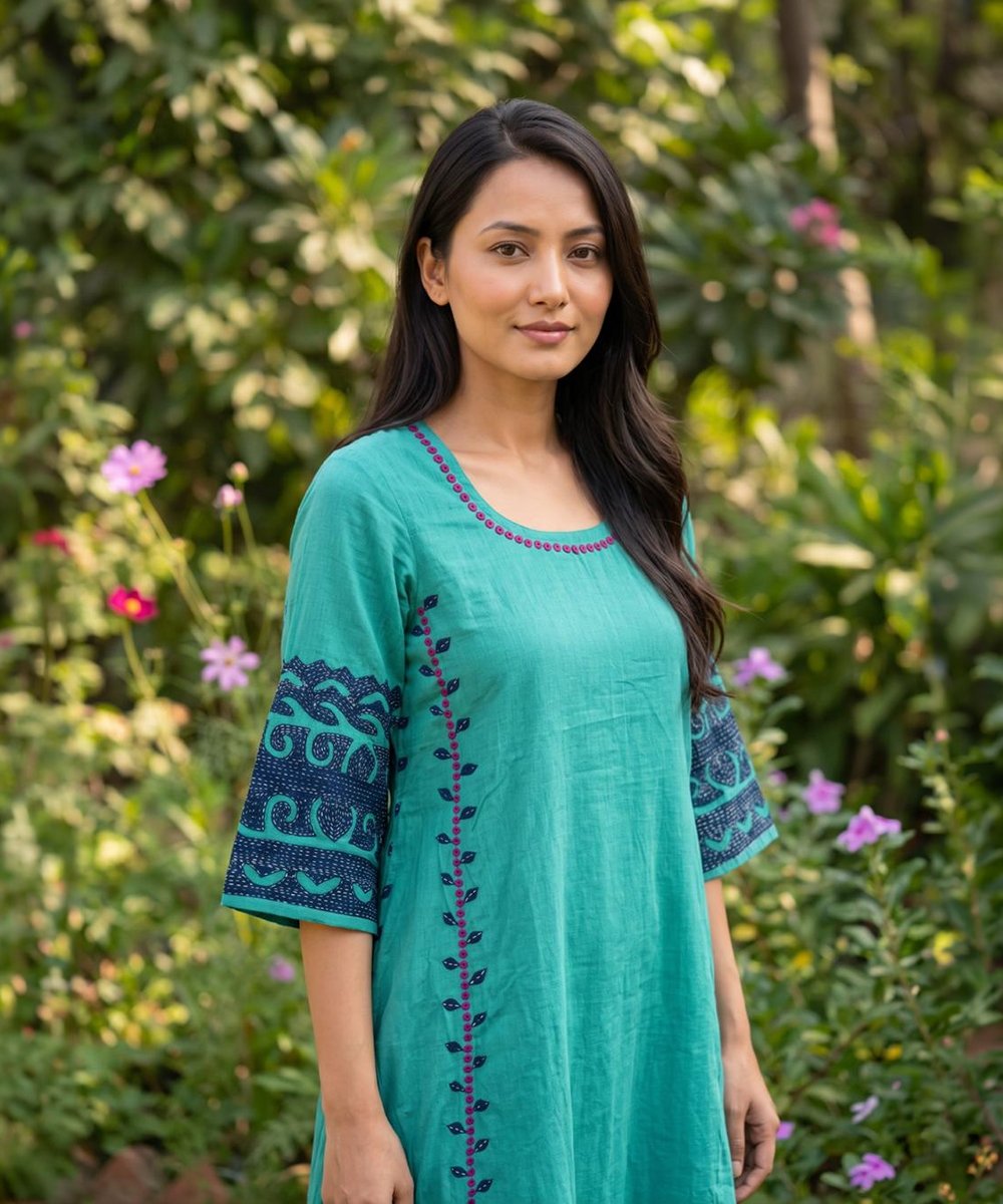 Teal Blue Dress